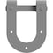 Ekena Millwork Premium Horseshoe Roller Hanger w/ Bolts for Barn Door for 1 3/8" Doors, Flint Gray GB60013R2FG - alternate 1